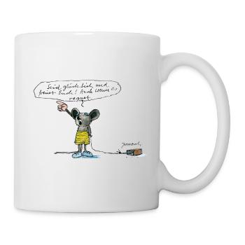 Janosch Be Happy And Rejoice - Mug - white - Right