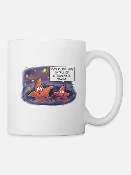 Sternschnuppe - Tasse - Weiß