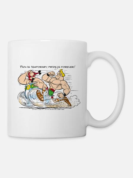 Asterix & Obelix - Pain is temporary - Mug - white