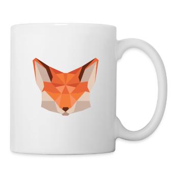 Renard origami - Mug blanc - blanc - Droite