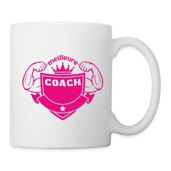 Meilleure coach - Mug blanc - blanc - Droite