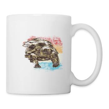 Schildkröte - Tasse - Weiß - Rechts