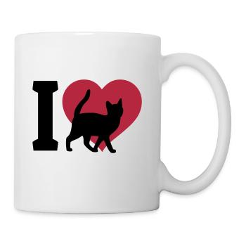 I love cats - Tasse - Weiß - Rechts