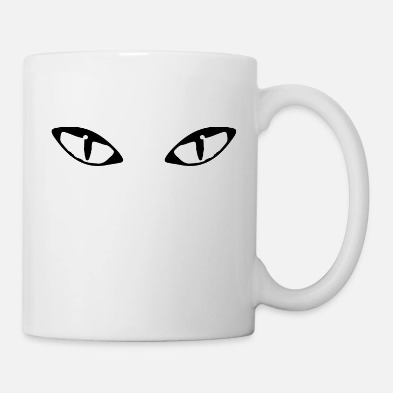 cat eyes - Mug - white