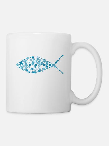 ichthys petrol - Mug - white