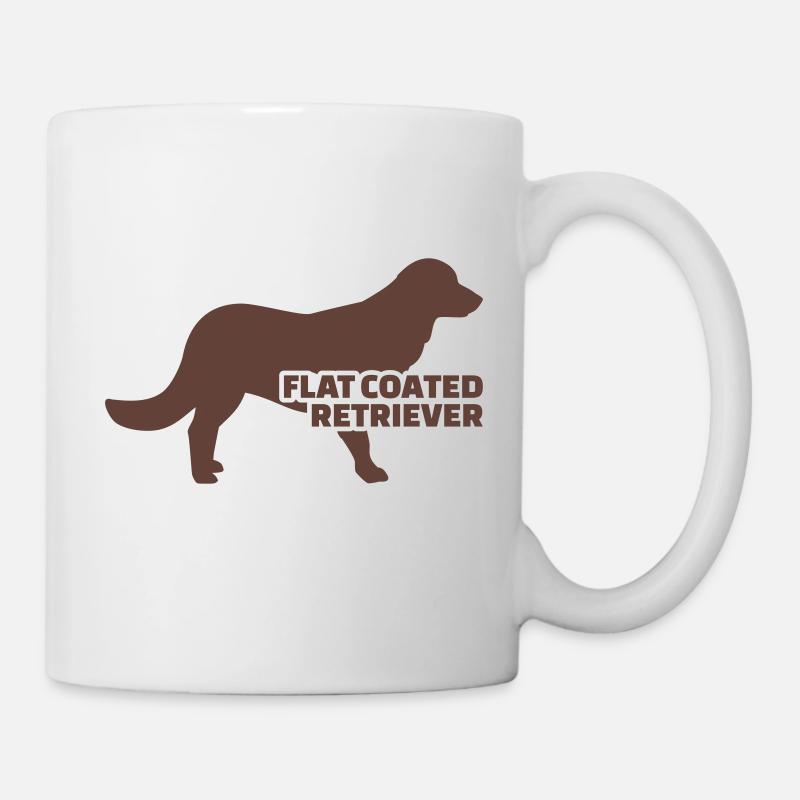 Flat Coated Retriever - Tasse - Weiß
