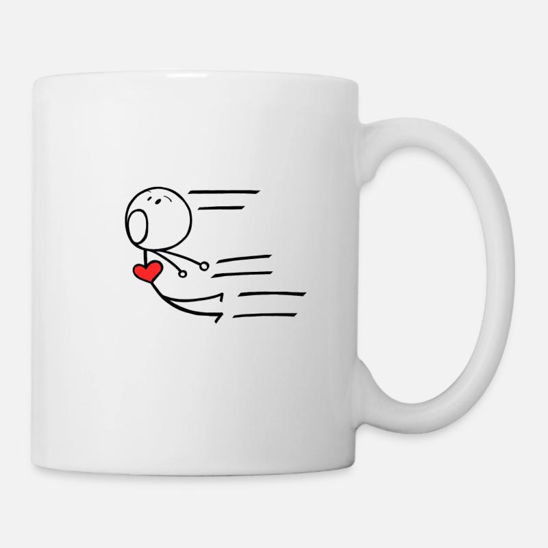 Love partner look boy couple - Mug - white