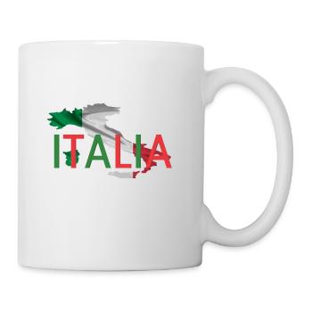 Fanartikel Italien - Tasse - Weiß - Rechts