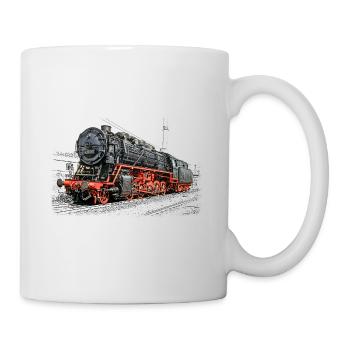 Dampflok 43 001 - Tasse - Weiß - Rechts