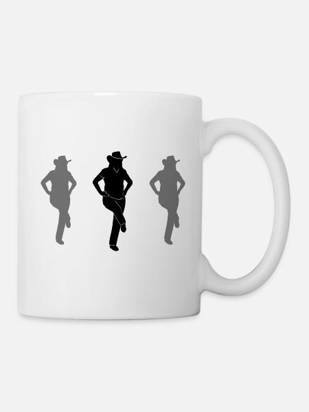 Line Dance - Musique country - Mug blanc - blanc