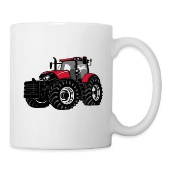 Traktor - Schlepper - Landwirt - Bauer - Tasse - Weiß - Rechts