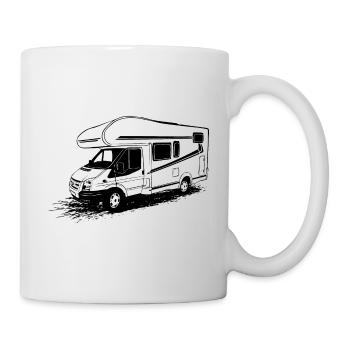 Wohnmobil - Caravan - Camping - Camper - Tasse - Weiß - Rechts