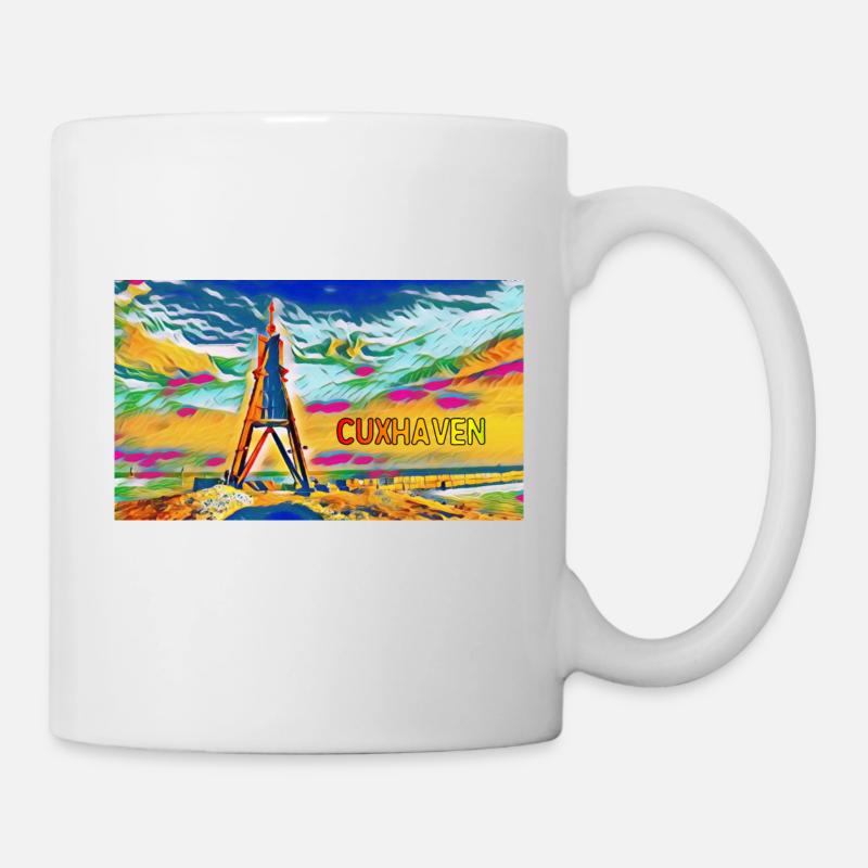 Cuxhaven Kugelbake - Mug blanc - blanc