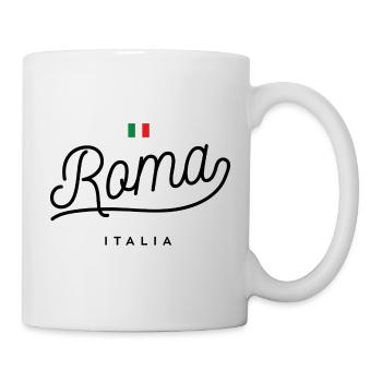 Roma - Italien - Tasse - Weiß - Rechts