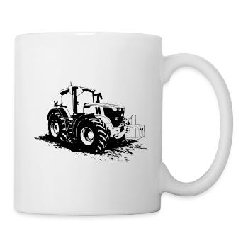 Tractor - tug - farmer - farmer - Mug - white - Right