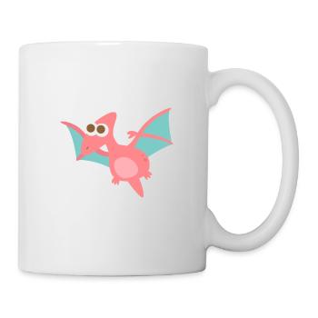 Cute Pterodactylus Dinosaur - Mug - white - Right