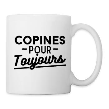 copines pour toujours. cadeau copines fille - Mug blanc - blanc - Droite