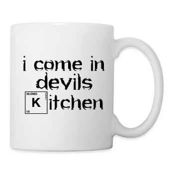 Teufels Küche Denglisch German English saying - Mug - white - Right