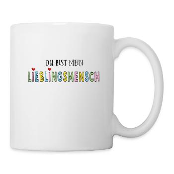 Du bist mein Lieblingsmensch - Tasse - Weiß - Rechts