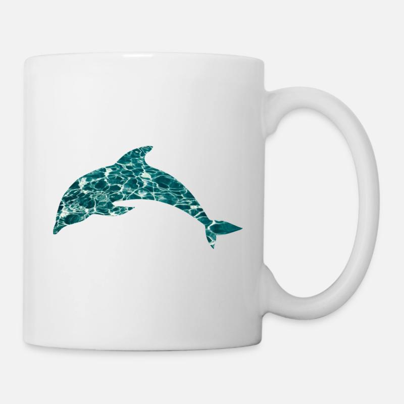 Delphin - Tasse - Weiß
