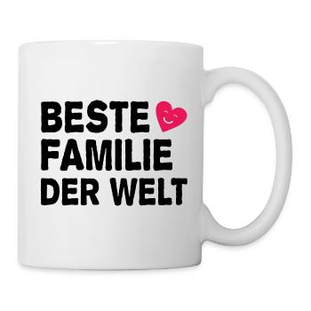 Familie Papa Mama Geschwister Opa Oma - Tasse - Weiß - Rechts