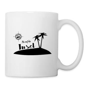 Ab auf die Insel - Tasse - Weiß - Rechts