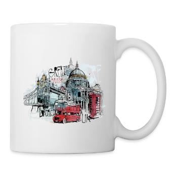 London - Tasse - Weiß - Rechts