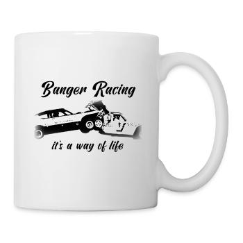 Banger Racing - c'est le mode de vie - Mug blanc - blanc - Droite