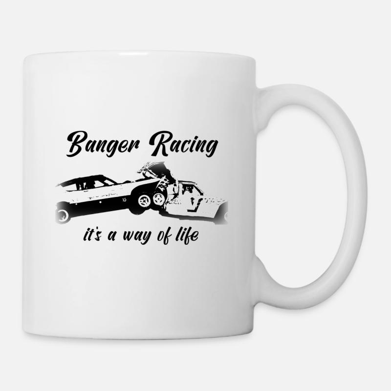 Banger Racing - it's way of life - Mug - white