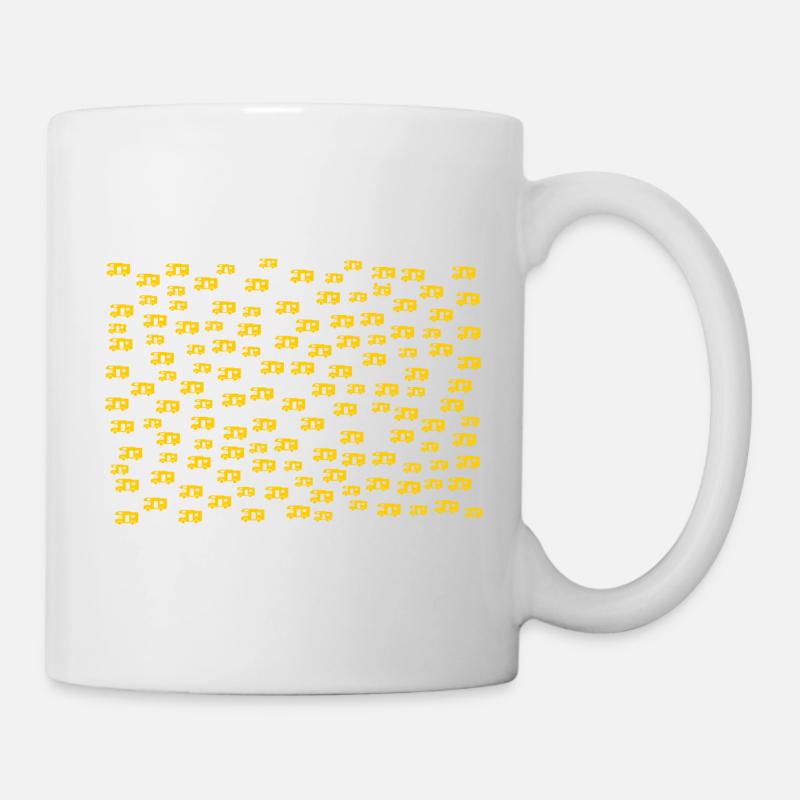 Wohnmobile klein gold querformat - Tasse - Weiß