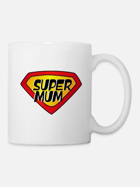 Super mamma - Kopp - hvit