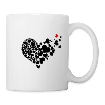 Coeur de coeur - Mug blanc - blanc - Droite