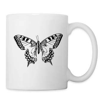 Papillon élégant - Mug blanc - blanc - Droite