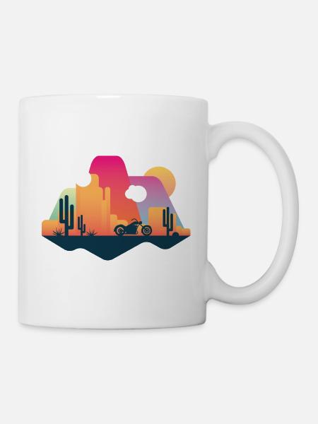 Désert Chopper - Mug blanc - blanc