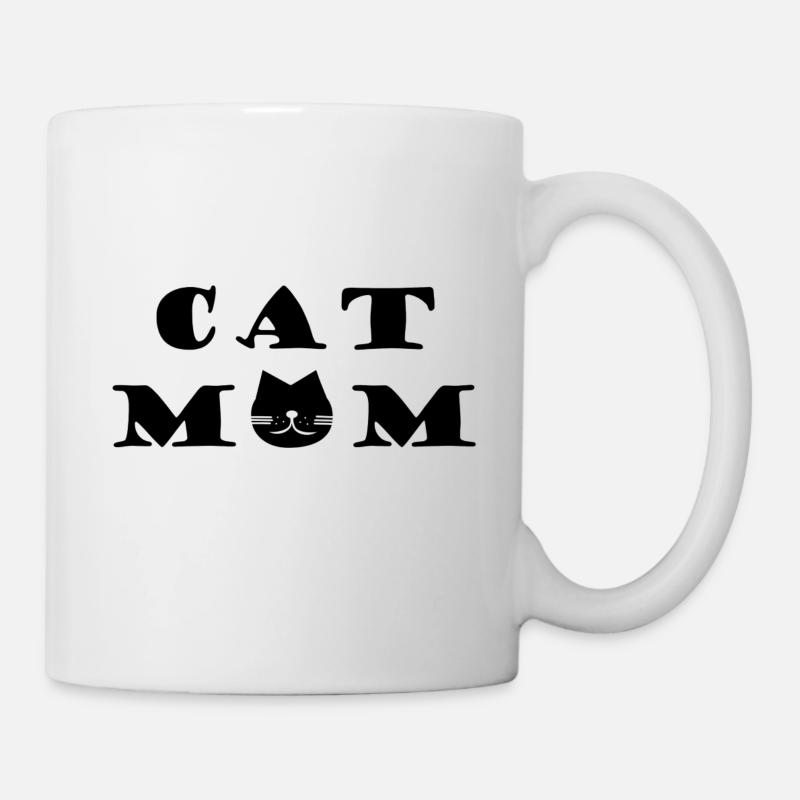 Cat Mom - Tasse - Weiß