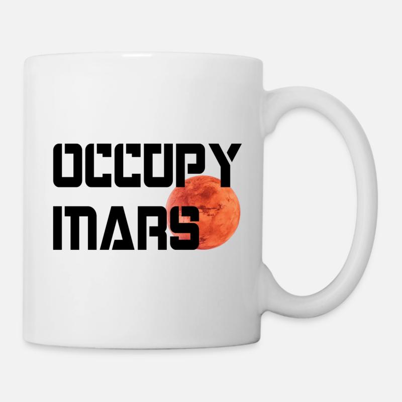 OCCUPY MARS - Tasse - Weiß