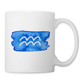 Wassermann Sternzeichen Aquarius - Tasse - Weiß - Rechts