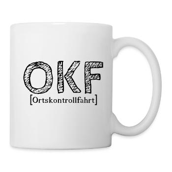 OKF-Ortskontrollfahrt - Tasse - Weiß - Rechts