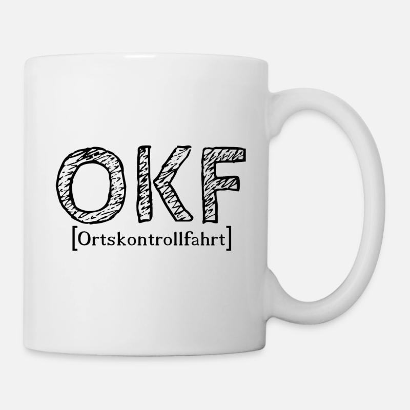 OKF-Ortskontrollfahrt - Tasse - Weiß