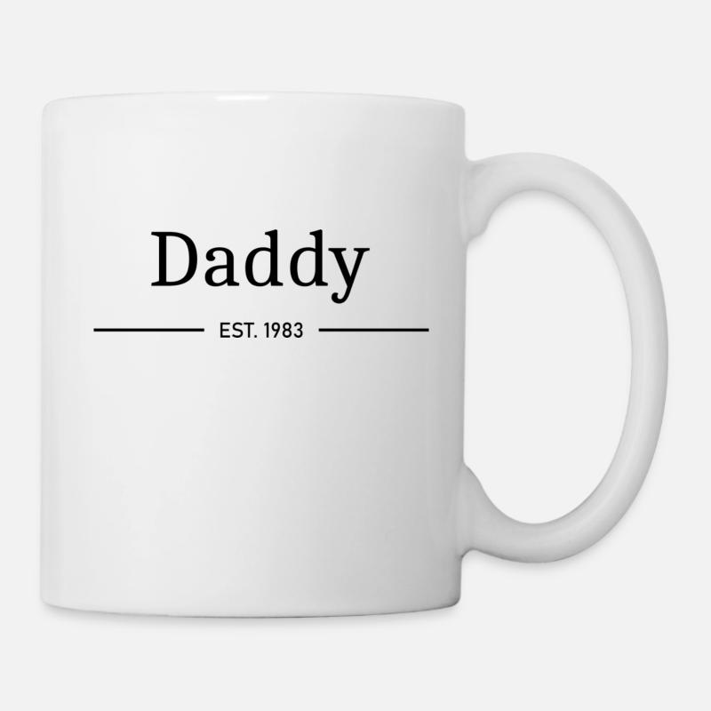 Papa EST. 1983 - Mug blanc - blanc