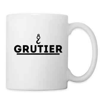 Grutier. t shirt grutier grue - Mug blanc - blanc - Droite