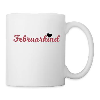 Februarkind - Tasse - Weiß - Rechts