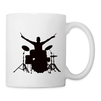 Drums drummer - Mug - white - Right