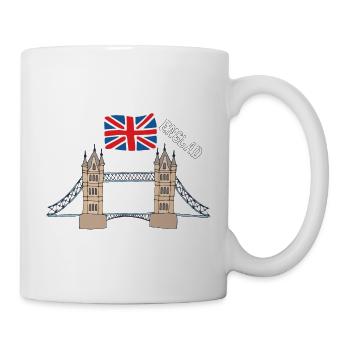 England London Großbritannien Tower Bridge Big Ben - Tasse - Weiß - Rechts