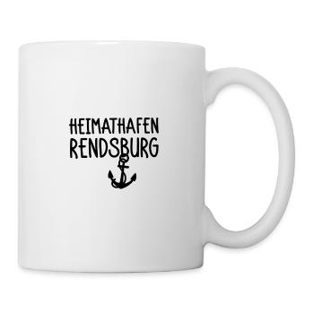 Heimathafen Rendsburg - Tasse - Weiß - Rechts