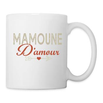 MAMOUNE D'AMOUR j'aime maman cadeau maman mamie - Mug blanc - blanc - Droite