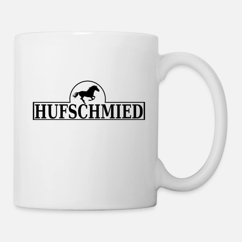 Hufschmied - Tasse - Weiß