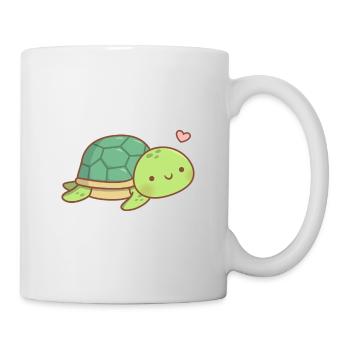 Liebe süße kleine Schildkröte - Tasse - Weiß - Rechts