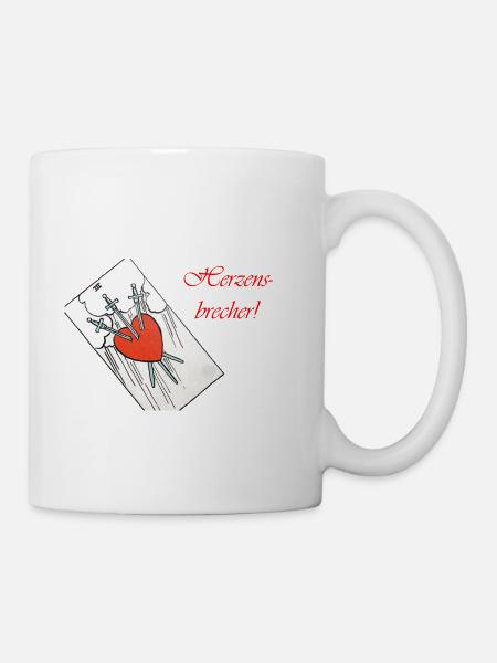 Herzensbrecher - Tasse - Weiß