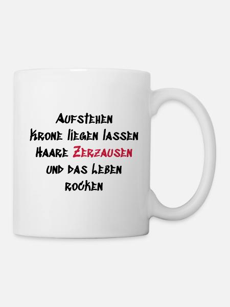 Leben rocken - Tasse - Weiß